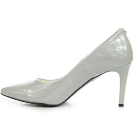 PA1 Zapatos de salón con tacón de aguja lacado Juma W CIT2565J gris 3