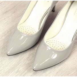 PA1 Zapatos de salón con tacón de aguja lacado Juma W CIT2565J gris 6