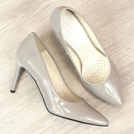 PA1 Zapatos de salón con tacón de aguja lacado Juma W CIT2565J gris 7
