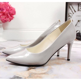 PA1 Zapatos de salón con tacón de aguja lacado Juma W CIT2565J gris 11