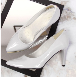 PA1 Zapatos de salón con tacón de aguja lacado Juma W CIT2565J gris 12