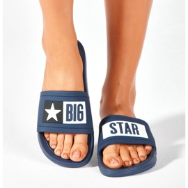 Chanclas de playa Big Star DD274A265, azul marino 4