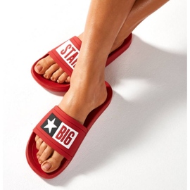 Zapatillas de playa de goma Big Star W DD274A267 rojo 5