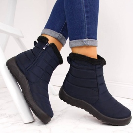 Botas de nieve impermeables con cremallera News W EVE181B azul marino 7