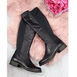 Botas de piel Rieker W Z9591-00 negro 5