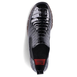 Botas Rieker W R474 de piel de serpiente negra 11