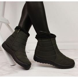 News Botas de nieve impermeables con cremallera Novedades W EVE181D khaki negro caqui 7