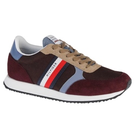 Tommy Hilfiger Runner Lo Color Mix zapatos FM0FM03815-GR8 marrón 4