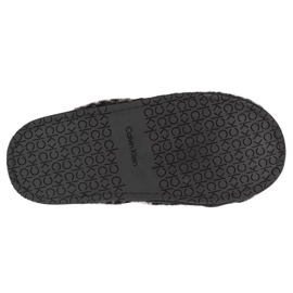 Pantuflas Calvin Klein Slipper Mule Fur Mono HW0HW00536-0GK negro 4