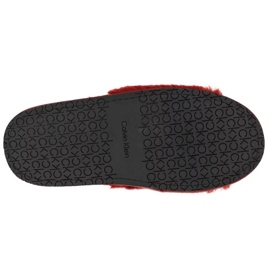 Calvin Klein Zapatilla Sandalia Piel HW0HW00634-XB8 rojo 7