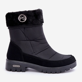 Botas de nieve con aislamiento de moda para mujer Progress PROGJ-21-13 Negro 8