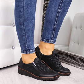 Zapatos de piel Helios W H334 negro brillo 4