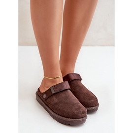 Zapatillas de mujer aislantes con plataforma, chocolate marrón 3