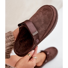 Zapatillas de mujer aislantes con plataforma, chocolate marrón 7