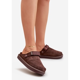 Zapatillas de mujer aislantes con plataforma, chocolate marrón 1 Zapatillas de mujer aislantes con plataforma, chocolate marrón 1