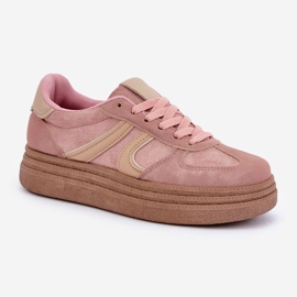 Zapatillas con plataforma para mujer, rosa rosado 4
