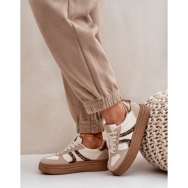 Zapatillas con Plataforma para Mujer, Beige 5