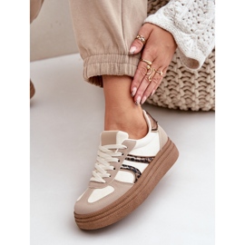 Zapatillas con Plataforma para Mujer, Beige 6