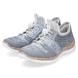 Rieker W N4255-12 calzado deportivo calado azul 11