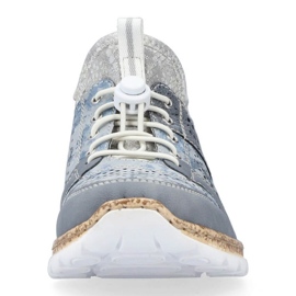 Rieker W N4255-12 calzado deportivo calado azul 18