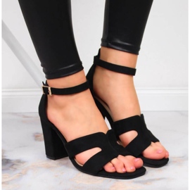 Sandalias negras en el post eVento W EVE344B negro 7
