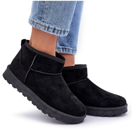 Botas de nieve para mujer confeccionadas en ante ecológico negro 9