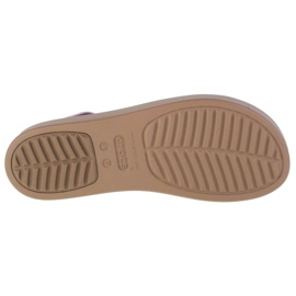Sandalias de cuña baja Crocs Brooklyn 206453-5PV violeta 3