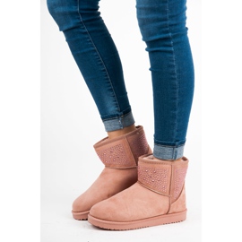 Botas de nieve rosas rosado 2 Botas de nieve rosas rosado 2