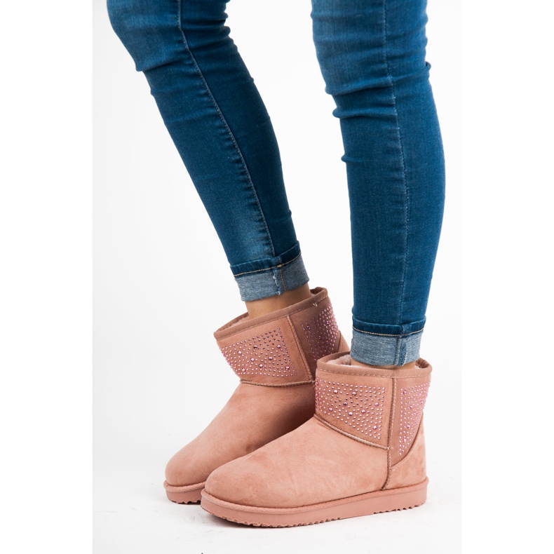 Botas de nieve rosas rosado 2 Botas de nieve rosas rosado 2