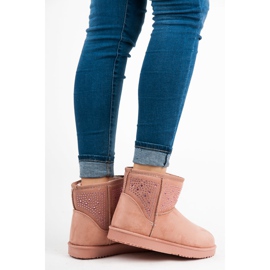 Botas de nieve rosas rosado 1 Botas de nieve rosas rosado 1