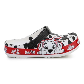 Zuecos Crocs Fl 101 Dalmatians Niños 207483-100 blanco 4