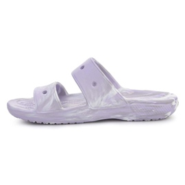 Chanclas Crocs Classic Marbled Sandal 207701-5PT blanco 4