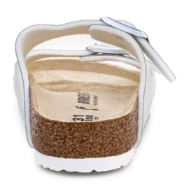 Kalpki Birkenstock Arizona Niños 1022230 Brillo cósmico Blanco plata 5