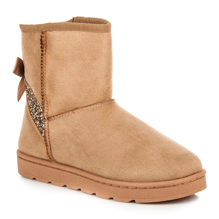 Vices Botas de nieve de pelo con purpurina marrón 1 Vices Botas de nieve de pelo con purpurina marrón 1