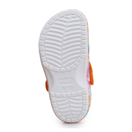 Chanclas Crocs Classic Tie Dye Graphic Zueco para niños 206995-83B multicolor 7