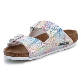 Chanclas Birkenstock Arizona Kids Flashy Hologram plateadas 1022173 multicolor 3