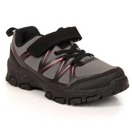 Zapatillas de senderismo American Club Jr AM902A gris velcro 5