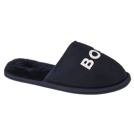 Pantuflas con logotipo Boss J29312-849 azul 4