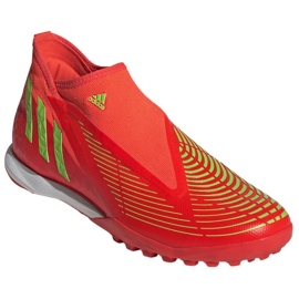 Zapatos Adidas Predator Edge.3 Ll Tf GV8533 rojo naranjas y tintos 3