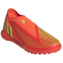 Zapatos Adidas Predator Edge.3 Ll Tf GV8489 rojo naranjas y tintos 3
