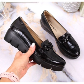 Filippo W PAW364 zapatos de charol negro 3