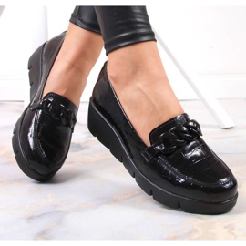 Filippo W PAW364 zapatos de charol negro 6