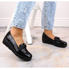 Filippo W PAW364 zapatos de charol negro 9