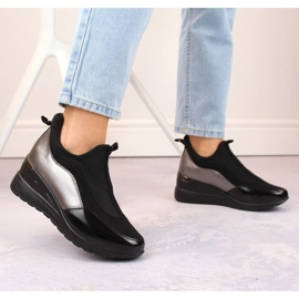 EVento W EVE360 zapatos con cuña negro 7