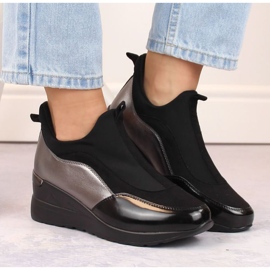 EVento W EVE360 zapatos con cuña negro 8