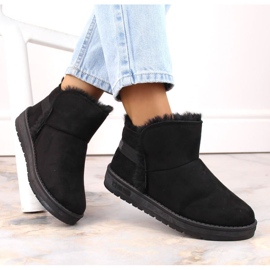 Botas de nieve negras en la plataforma Big Star W INT1752 negro 8
