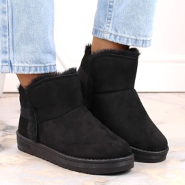 Botas de nieve negras en la plataforma Big Star W INT1752 negro 10