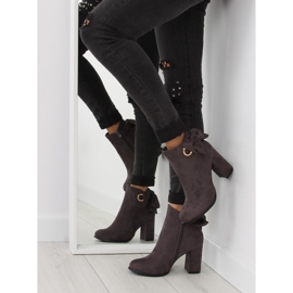 Botas de tacón gris YBS1612 gris 6