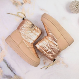 Botas de nieve metalizadas Big Star INT1742D beige 3