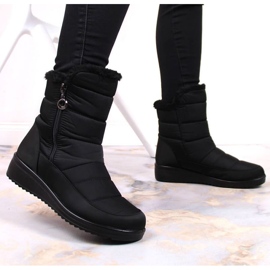 Botas de nieve con aislamiento y cremallera NEWS W EVE377A negro 3